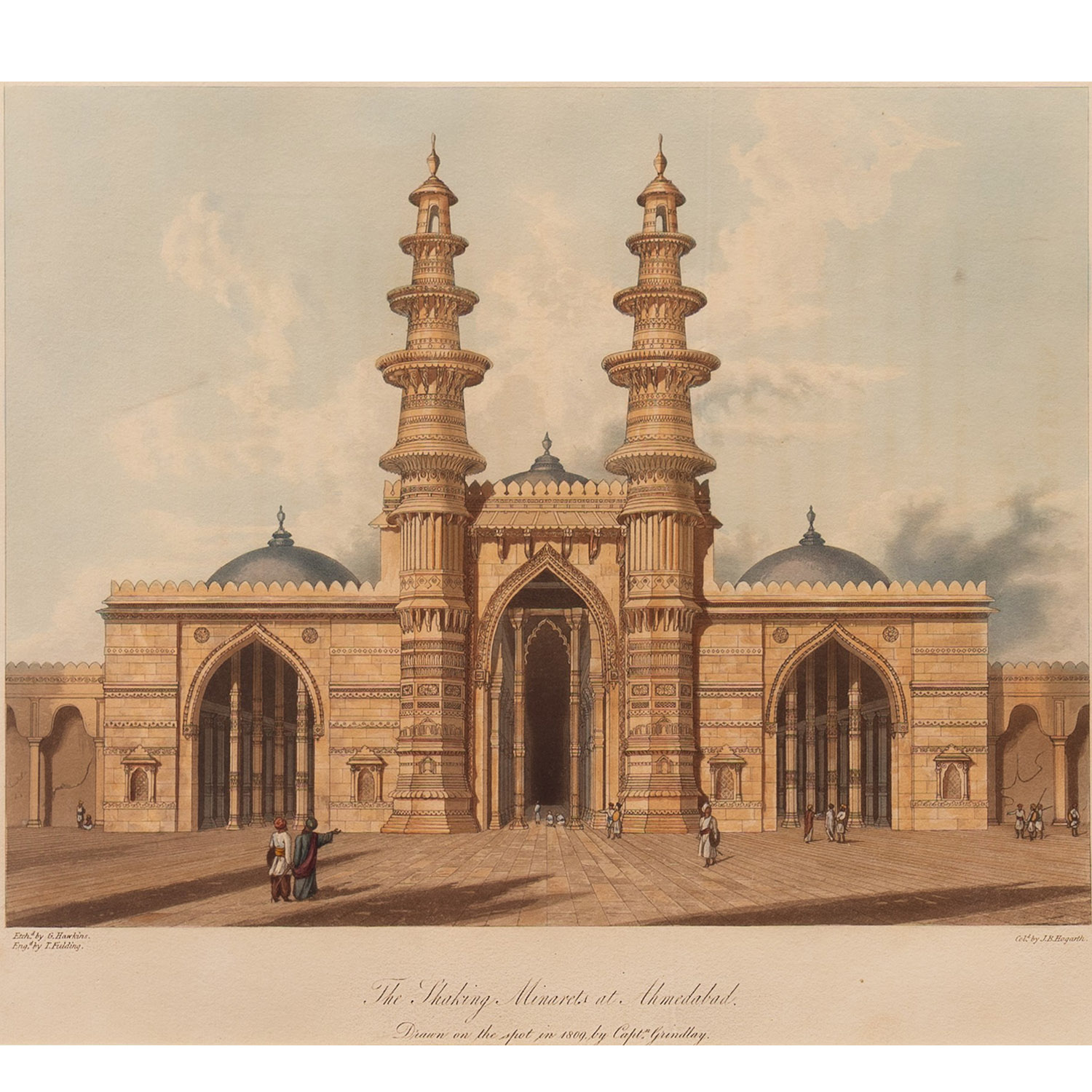THE SHAKING MINARETS AT AHEMDABAD.
