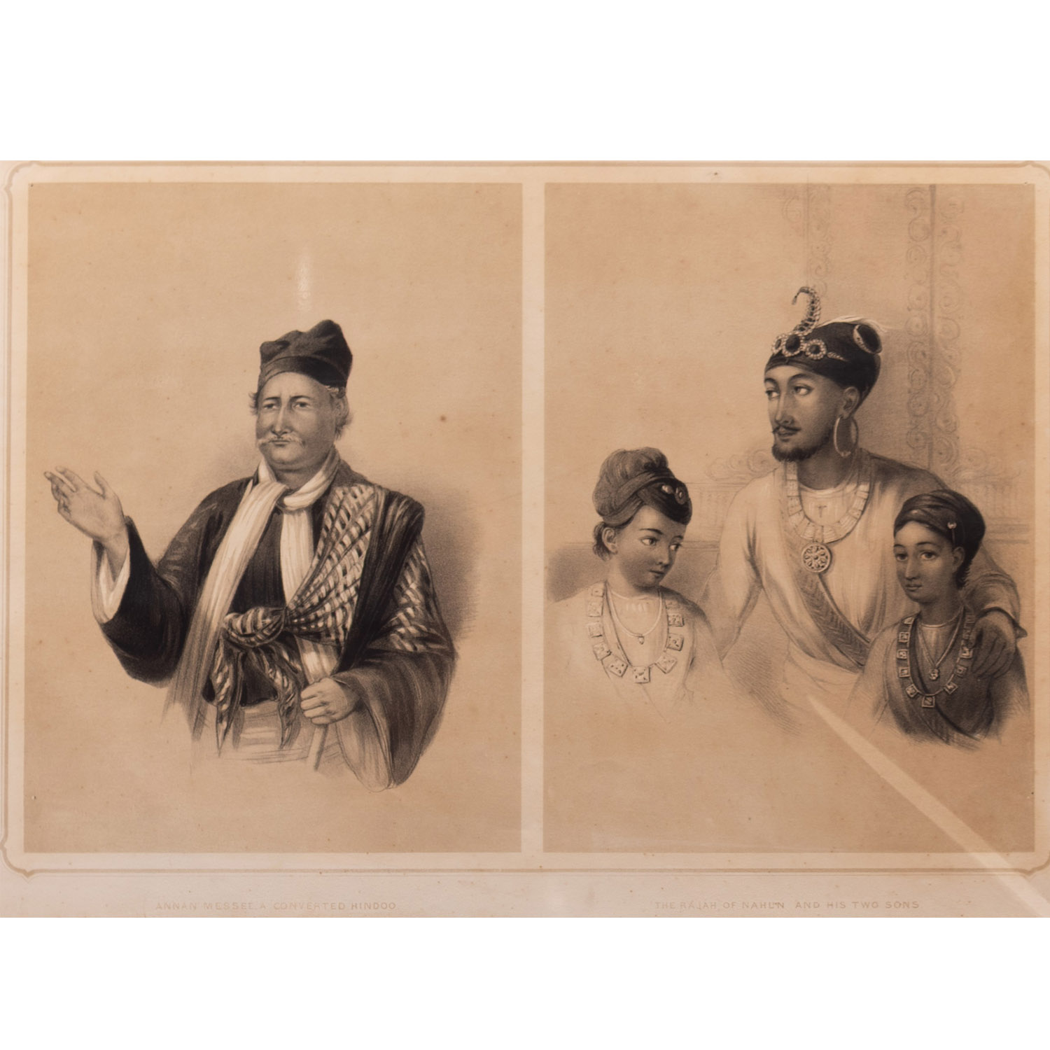 ANNAN MESSE A CONVERTED HINDOO AND THE RAJAH OF NAHUN AND HIS TWO SONS