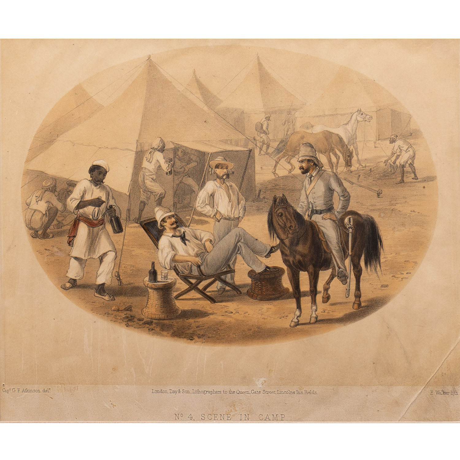 SCENE IN CAMP