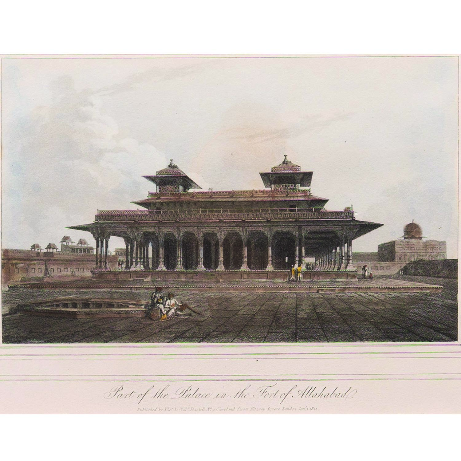 PART OF THE PALACE IN FORT OF ALLAHABAD