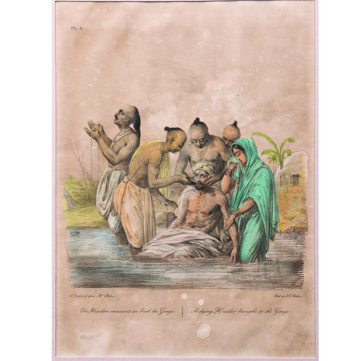 THE DYING HINDOO BROUGHT TO THE GANGES