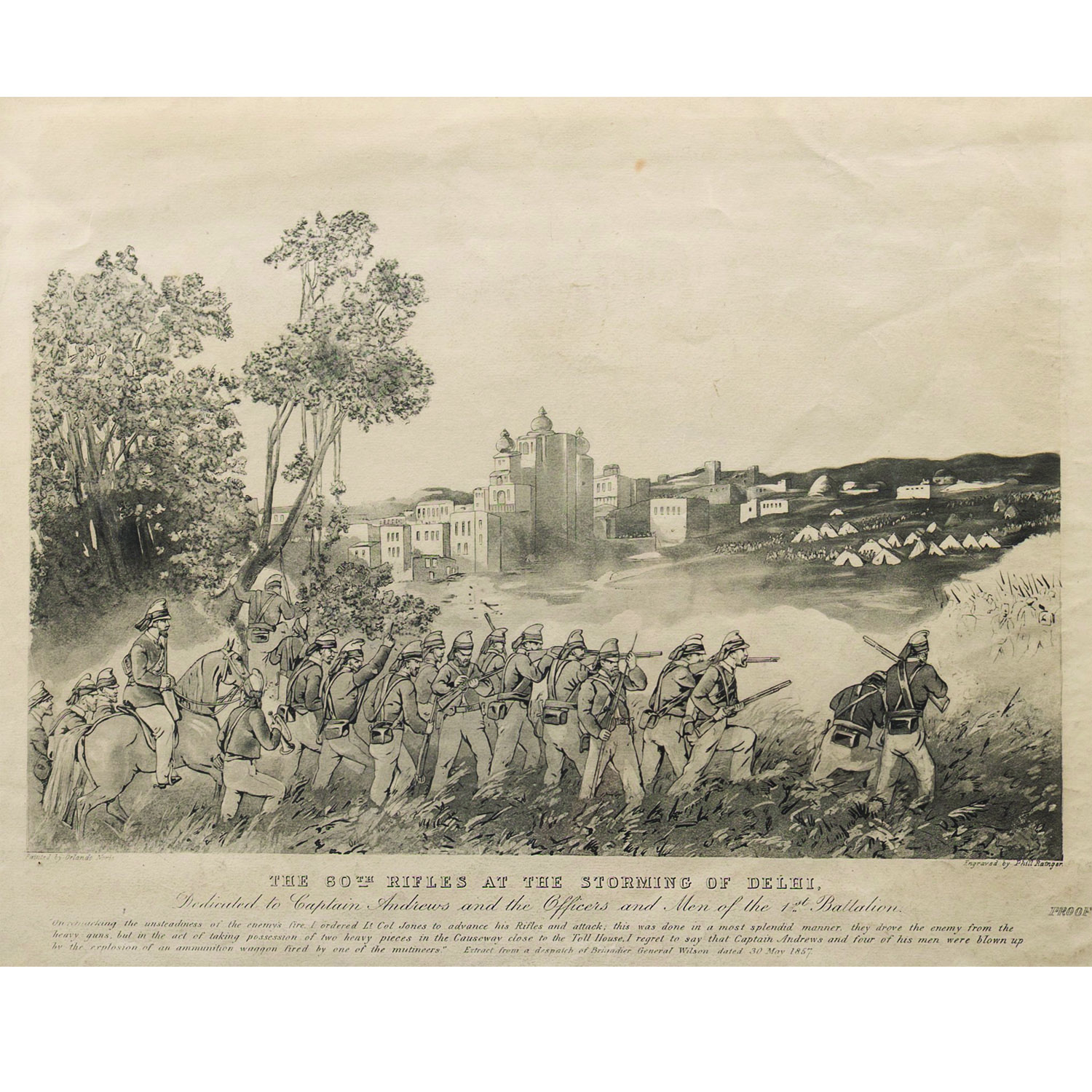 THE 60TH RIFLES AT THE STORMING OF DELHI