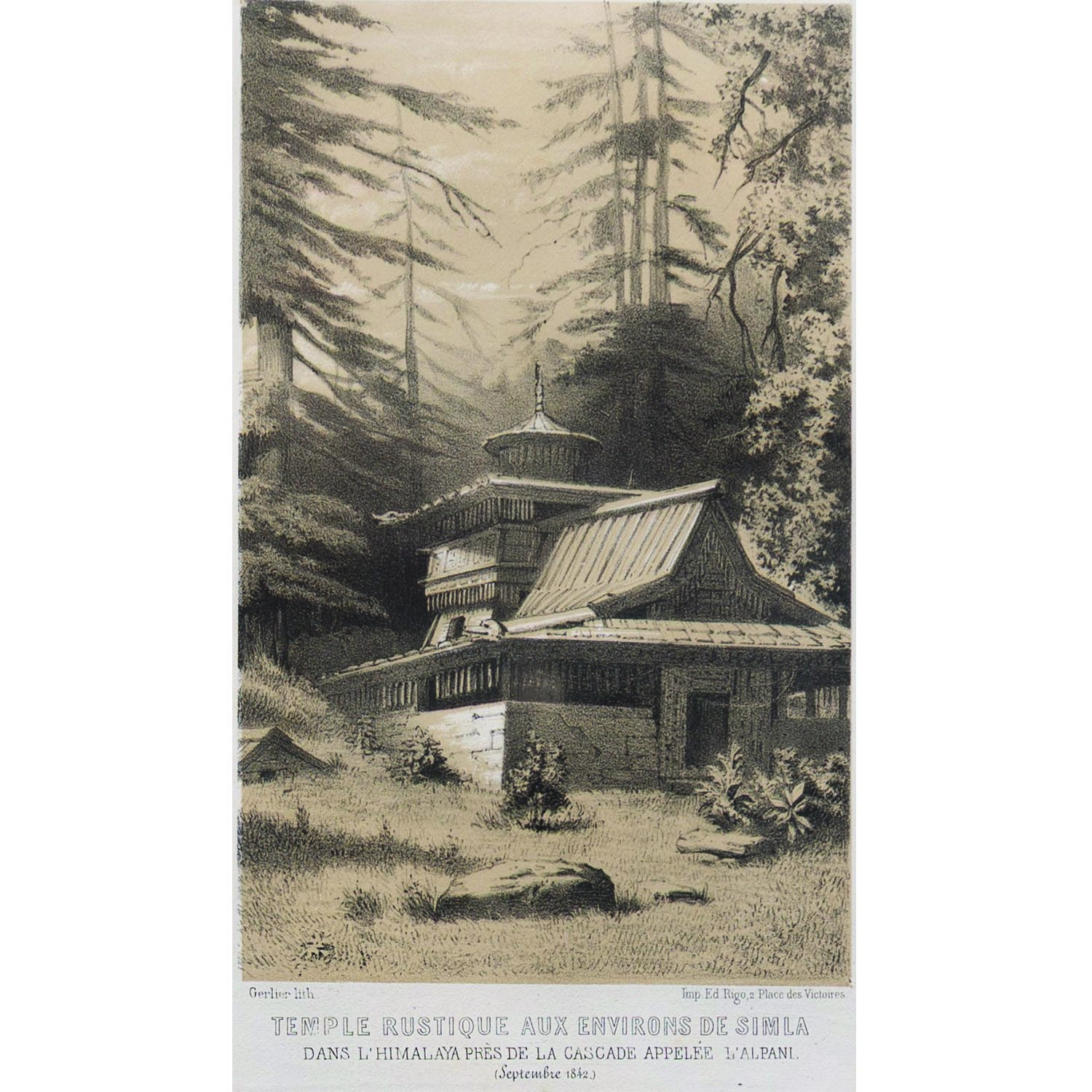 TEMPLE RUSTIQUE AUX ENVIRONS DE SIMLA