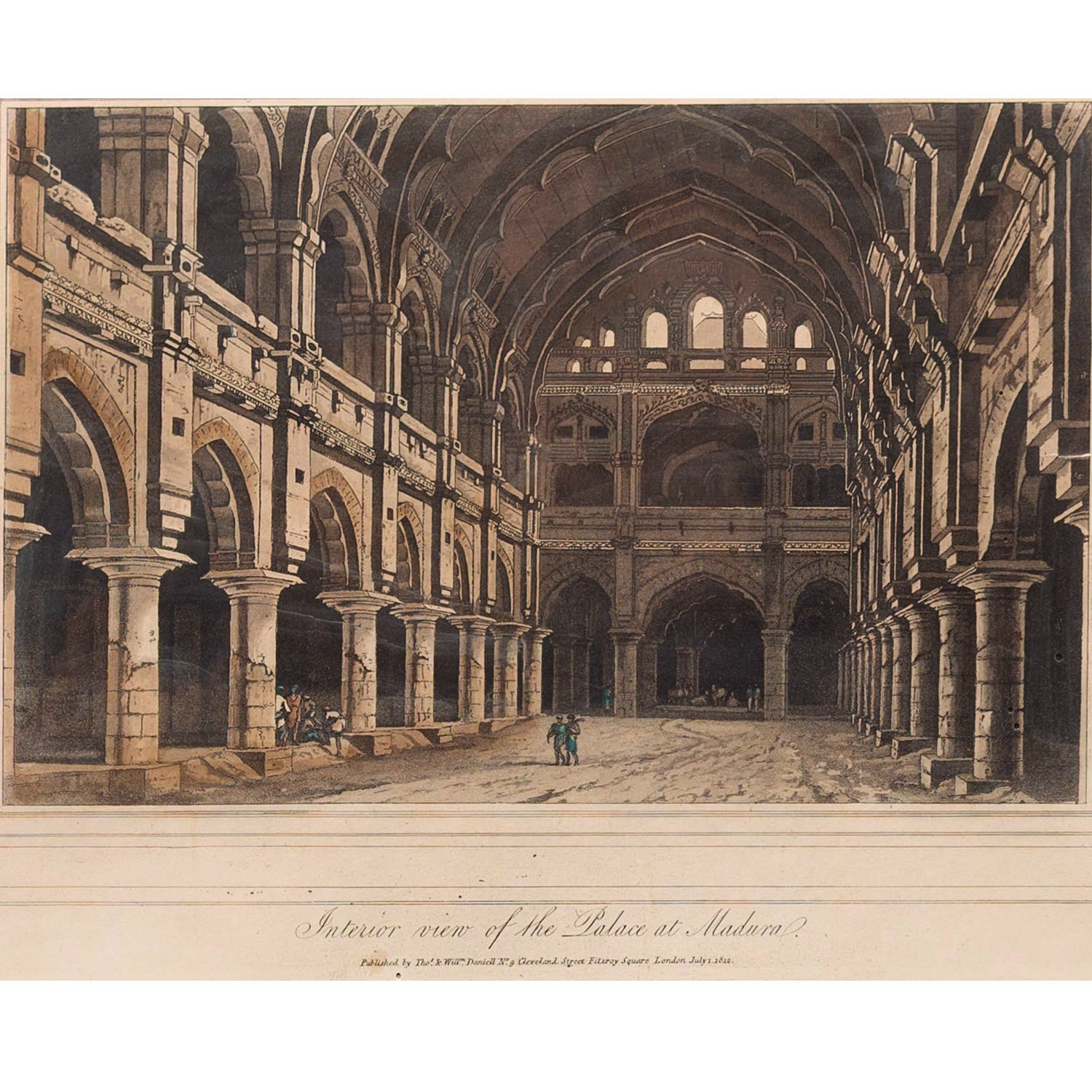 INTERIOR VIEW OF THE PALACE AT MADURAI
