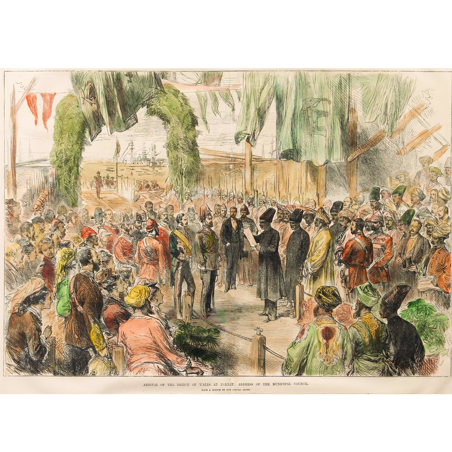 ARRIVAL OF THE PRINCE OF WALES AT BOMBAY.ADDRESS OF THE MUNICIPAL COUNCIL
