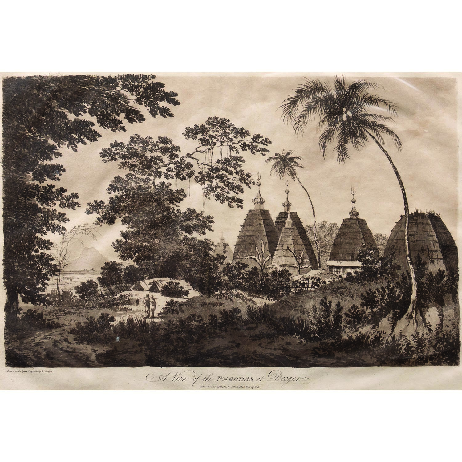 A VIEW OF THE PAGODAS AT DEOGUR
