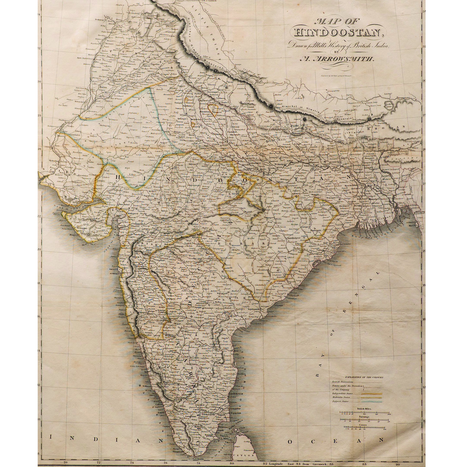 MAP OF HINDOOSTAN